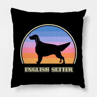 English Setter Vintage Sunset Dog Pillow
