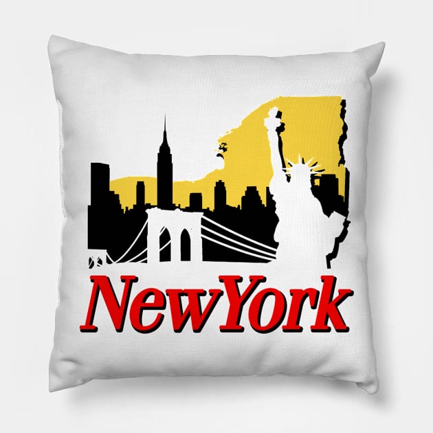 New York Pillow by nickbuccelli