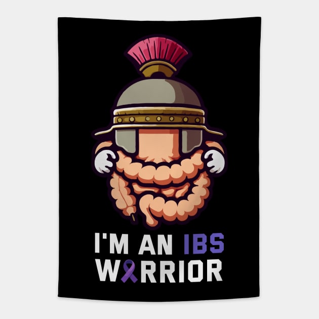 I'm An Ibs Warrior Irritable Bowel Syndrome Awareness Tapestry by MoDesigns22 