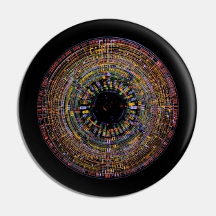 spinning record - geometric abstract - vinyl - dj - turntable Pin