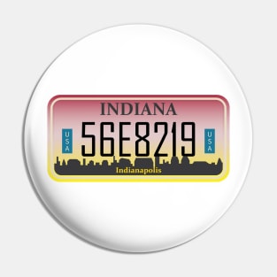 Indiana License Plate Pin