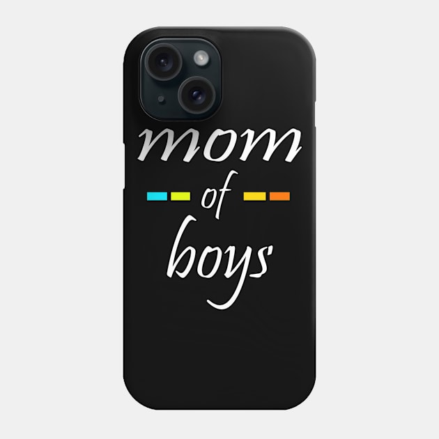 mom of boys Phone Case by Tshirt114