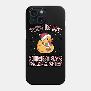 Christmas Pajamas For Family Duck This Is My Funny Xmas Gift Phone Case