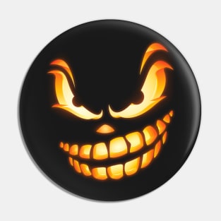 Scary Pumpkin Face Jack O Lantern Halloween Costume Pin