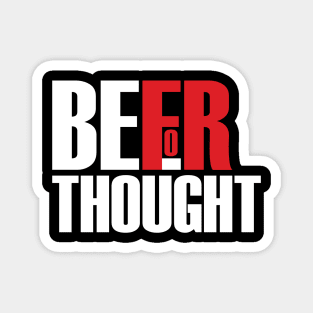 Beer for Thought - Front and Back Magnet