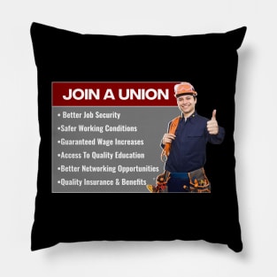 Join A Union - Unionise Pillow