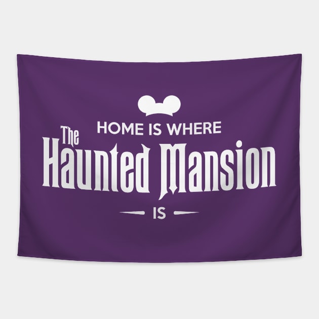 Home is Where The Haunted Mansion Is Tapestry by asmallshopandadream