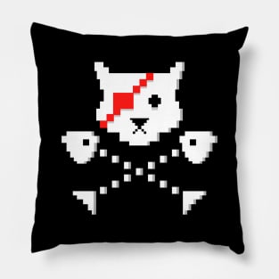 Pixel Pirate Cat Pillow