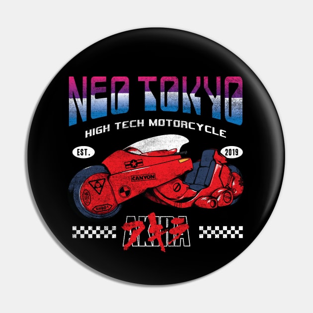 Neo Tokyo Kaneda Bike The Capsules Biker Gang Pin by VerydudeShirt