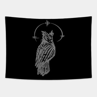 Mystic Owl Grey Tapestry