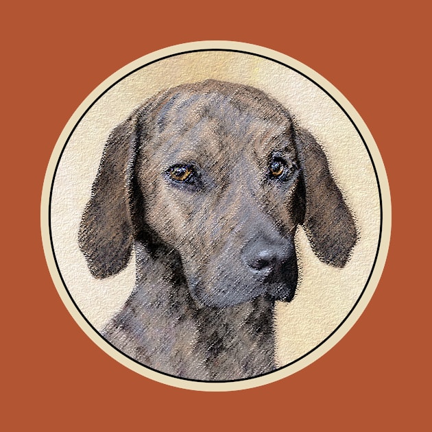 Plott Painting - Cute Original Dog Art by Alpen Designs