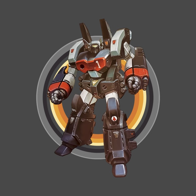 80s vintage mecha by Trazzo