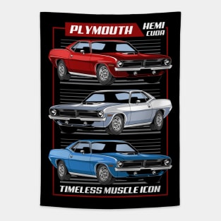 1970 Hemi Cuda Muscle Car Tapestry