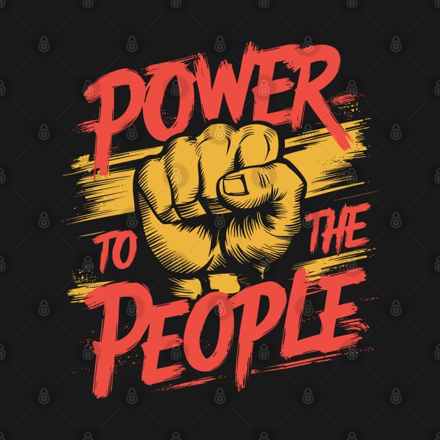 Power To The People Clenched Fist Design by TF Brands