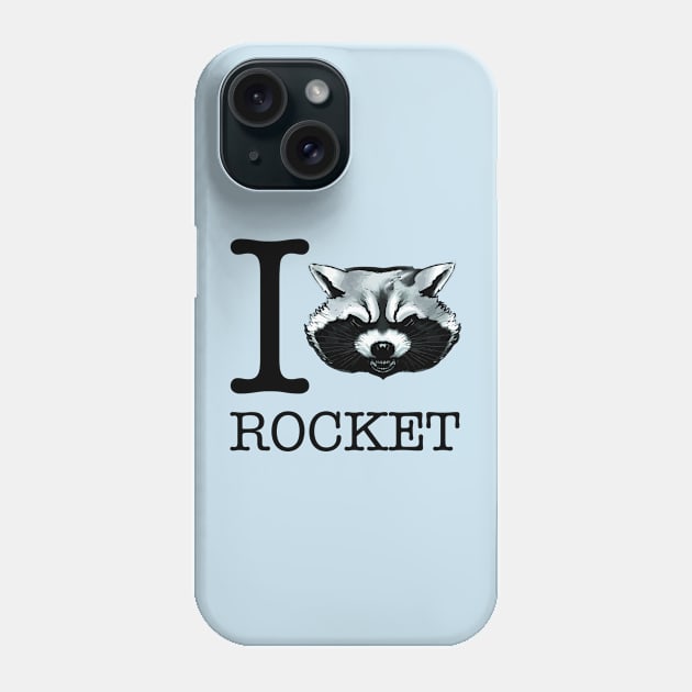 Guardians Of The Galaxy I Heart Rocket Raccoon Phone Case by Rebus28