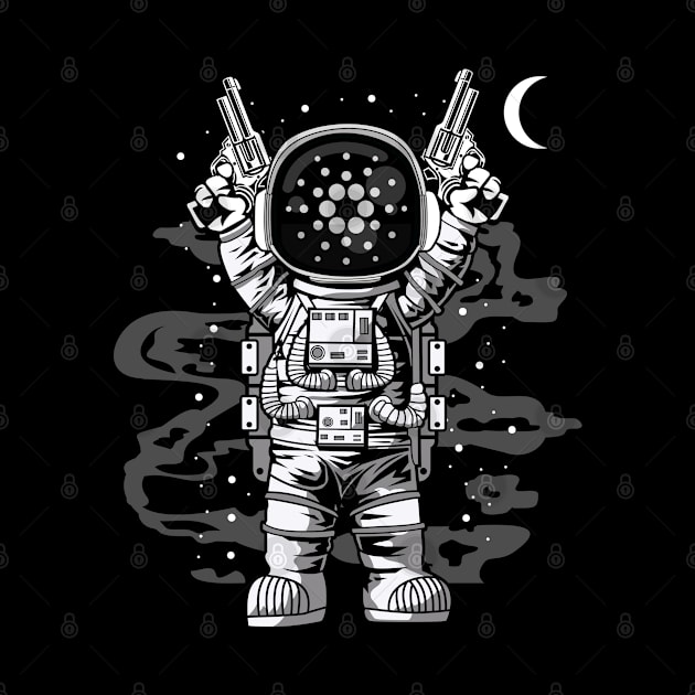 Astronaut Cardano Crypto ADA Coin To The Moon Token Cryptocurrency Wallet Cardano HODL Birthday Gift For Men Women Kids by Thingking About