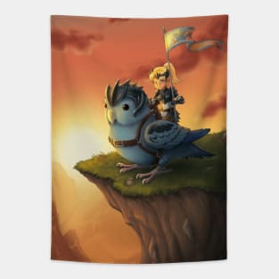 Birb Rider Tapestry