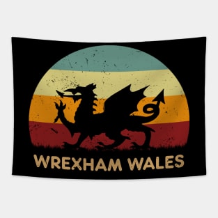 Retro Sunset - Wrexham Wales Tapestry