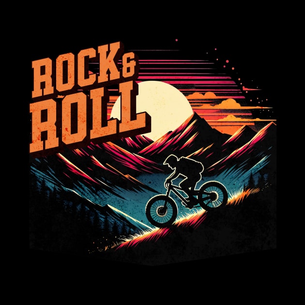 Rock and Roll Mountain Bike Design by Miami Neon Designs