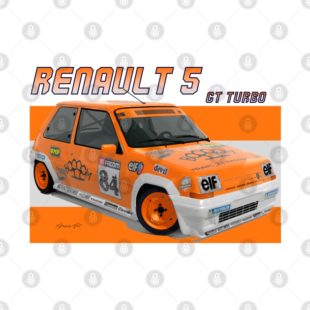Renault 5 GT Turbo by PjesusArt