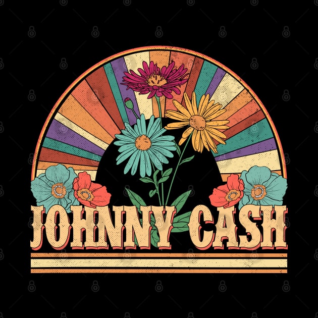 Johnny Flowers Name Cash Personalized Gifts Retro Style by Roza Wolfwings