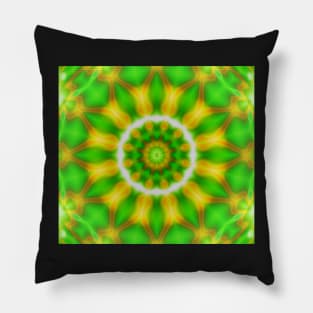 Astral Green &amp; Gold Pillow