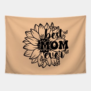 Best MOM ever Sunflower Vintage Mother's Day Tapestry