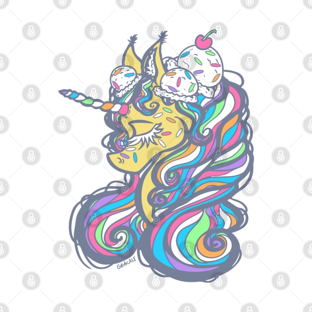 Birthday Cake Unicorn by Jan Grackle