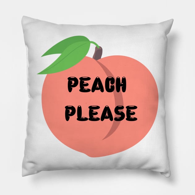 Peach please Pillow by DejaReve