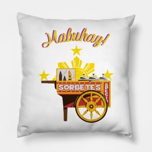 filipino sorbetes mabuhay Pillow