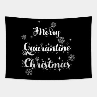 merry quarantine christmas Tapestry