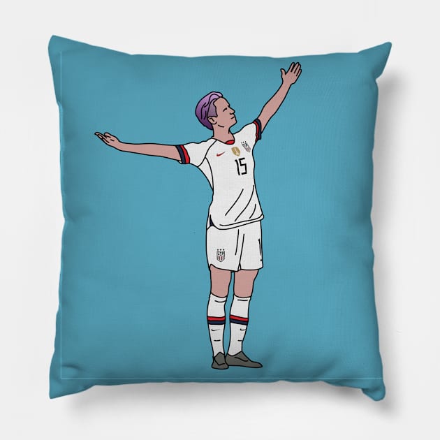 Megan Rapinoe Pillow by Cleobule