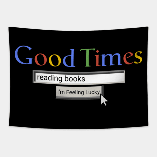 Good Times Reading Books Tapestry