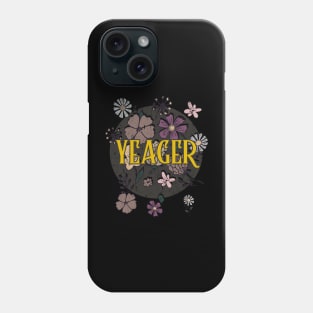 Aesthetic Proud Name Yeager Flowers Anime Retro Styles Phone Case