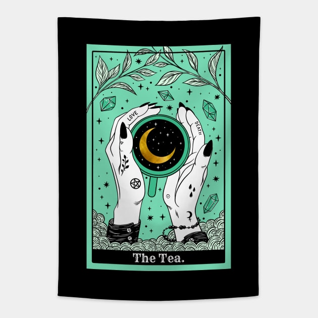 Tarot card the Tea Tapestry by OccultOmaStore