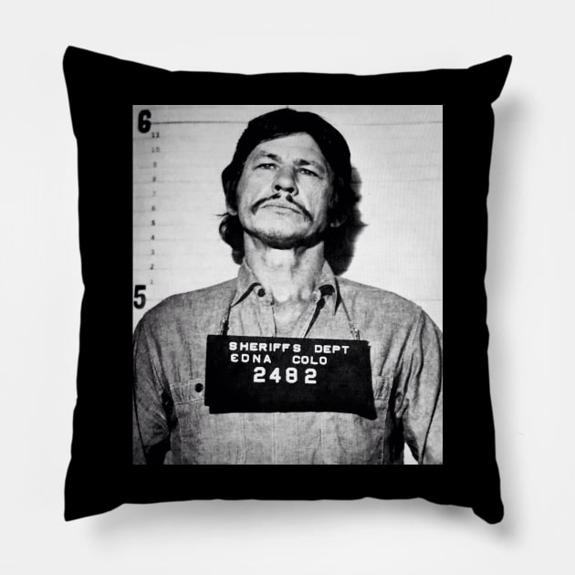 Mr. Majestyk Mugshot Pillow by Scum & Villainy