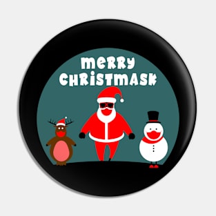 Team Christmask Pin