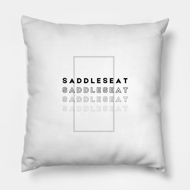 Saddleseat Pillow by ASHA of Alberta