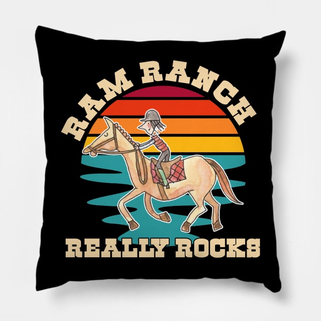 funny Ram Ranch Really Rocks, Ram Ranch, Ram Ranch Lyrics Pillow by M-HO design