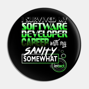 I Survived My Software Developer Career With My Sanity Intact Pin