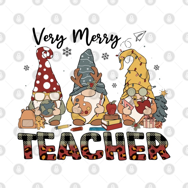 very merry teacher gnomes christmas by Mitsue Kersting