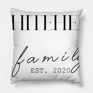 Whitehead Family EST. 2020, Surname, Whitehead Pillow