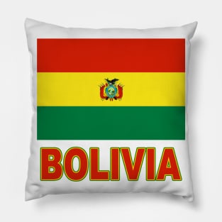 The Pride of Bolivia - Bolivian National Flag Design Pillow