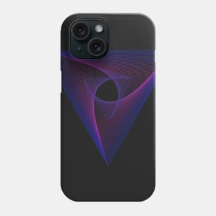 Abstract Geometry Line Art Neon Colors Phone Case