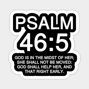 Psalm 46:5 KJV Text Magnet