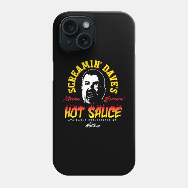 Screamin' Dave's Hot Sauce Phone Case by MindsparkCreative