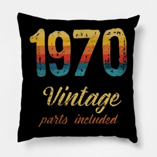 Vintage 1970 Retro 50th birthday Gift Pillow