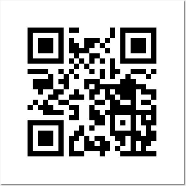 rickroll qr code Art Board Print for Sale by bsashop