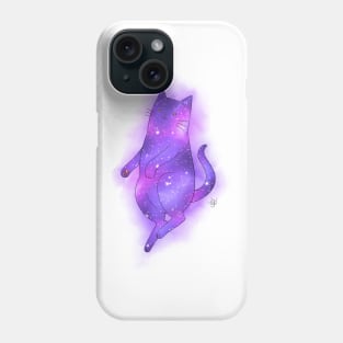 Galaxy Cat (white background) Phone Case