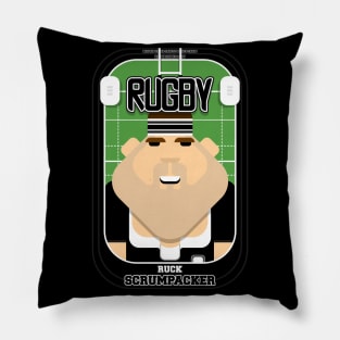 Rugby Black - Ruck Scrumpacker - Bob version Pillow